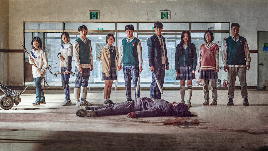 High school students fighting zombies in All of Us Are Dead – Korean drama thriller