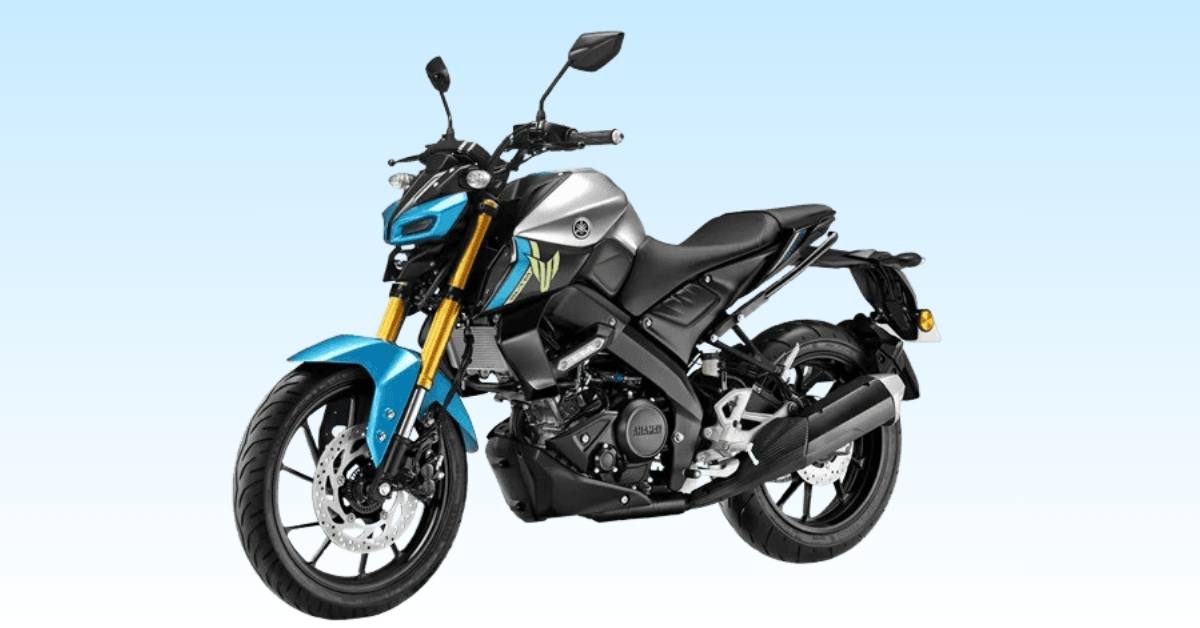 Yamaha MT 15 2025 in Racing Blue color parked outdoors