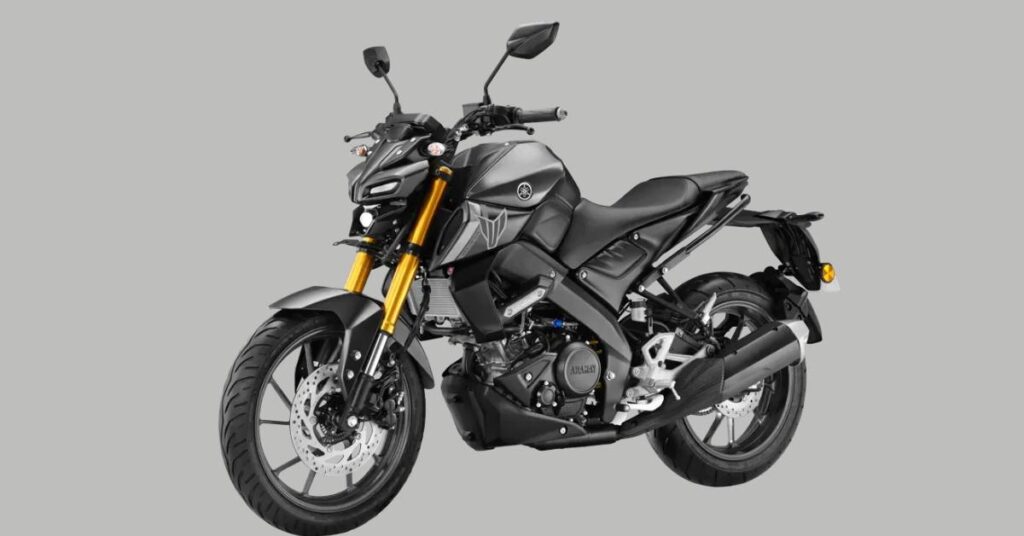 Yamaha MT 15 2025 in Racing Blue color parked outdoors