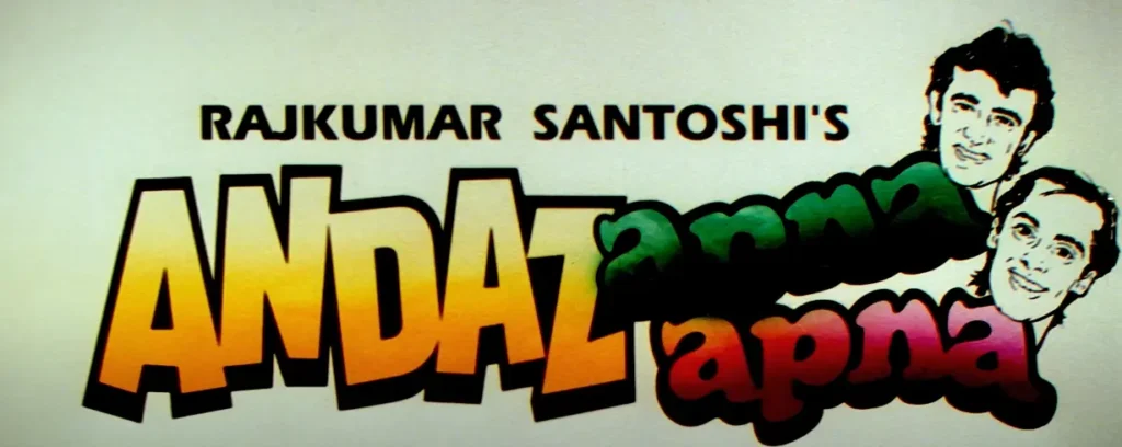 In Funky style written Andaz apna apna